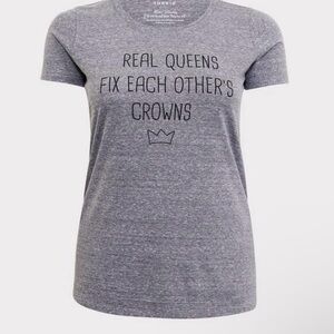 Torrid Gray Graphic Tee - Real Queens